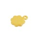 Enameled Zamak Charm Flower Daisy 11mm