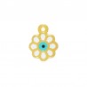 24K Gold Plated/ White/ Howlite Turquoise/ Black