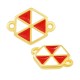 Enameled Zamak Connector Hexagon Kite 15mm