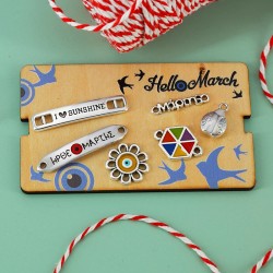 Enameled Zamak Connector Hexagon Kite 15mm