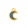 Placcato oro 24K/ Blu glitterato