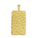 Enameled Zamak Charm Tag with Moon 12x20mm