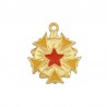 Plaqué or 24 carats/ Orange/ Ambre