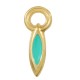 Colgante de Metal Zamak Gota Esmaltada 10x30mm
