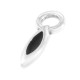 Enameled Zamak Pendant Nail Oval 10x30mm