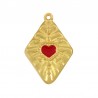 24K Gold Plated/ Red