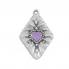 Argent antique plaqué 999° / Lavande