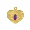 Plaqué or 24 carats/violet