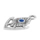 Enameled Zamak Charm Geometric with Evil Eye Arrow 15x20mm