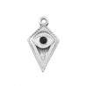 999° Silver Antique Plated/ White/ Black