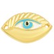 Enameled Zamak Connector Evil Eye 25x15mm