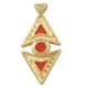Ciondolo in Zama Smaltata Triangoli Geometrici 18X33 mm