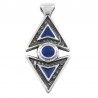 Placcato argento antico 999°/ Blu navy