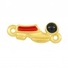 Doré à l’or fin 24K/ Rouge/ Noir