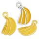 Enameled Zamak Charm Banana 13x15mm