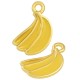 Ciondolo in Metallo Zama Banana Smaltata 13x15mm