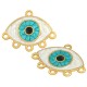 Connecteur en Zamak Émaillé « Evil Eye » 25 x 16 mm