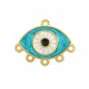 24K Gold Plated/ Pearlised Turquoise/ Pearlised White/ Black