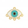 Oro 24K/Blanco Perla/Turquesa Perla/Negro