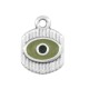 Colgante de Metal Zamak con Ojo Esmaltado 12x13mm