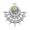 Placcato argento antico 999° / Ambra