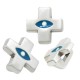 Curseur en Zamak Émaillé avec œil Maléfique 16 x 14 mm Ø 3 x 1.7 mm