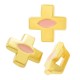 Enameled Zamak Slider Cross 16x14mm Ø3x1.7mm