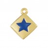 24K Gold Plated/ Blue Cobalt