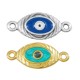 Connecteur en Zamak Émaillé avec œil Maléfique 20 x 12 mm