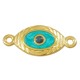 Conector de Metal Zamak con Ojo Esmaltado 20x12mm