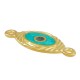 Conector de Metal Zamak con Ojo Esmaltado 20x12mm