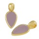 Enameled Zamak Charm Teardrop 9x18mm