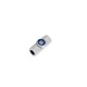 Enameled Zamak Slider Tube with Evil Eye10x4mm Ø2.2mm