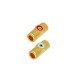Enameled Zamak Slider Tube with Evil Eye10x4mm Ø2.2mm