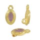 Enameled Zamak Charm Oval 8x12mm