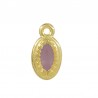 Plaqué or 24 carats/ Violet vintage