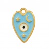 Plaqué or 24 carats/ Bleu clair/ Blanc/ Noir