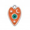 999° Argent antique plaqué/ Orange/ Bleu/ Noir