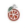 Argent 999° plaqué antique/ Rouille/ Vert