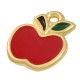 Charm en Zamak Émaillé Pomme 11X13Mm