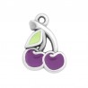 Placcato argento antico 999°/ Viola/ Lime
