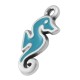 Enameled Zamak Charm Seahorse 10x15mm