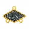 Oro 24K/Glitter Negro