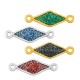 Enameled Zamak Connector Rhombus 8x18mm