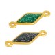 Conector de Metal Zamak Rombo con Esmalte 8x18mm