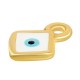 Colgante de Metal Zamak Rombo con Esmalte 8mm