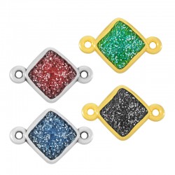 Connecteur en Zamak Émaillé Rhombus 13 mm