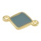 Enameled Zamak Connector Rhombus 13mm