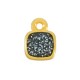 Colgante de Metal Zamak Cuadrado con Esmalte 7mm