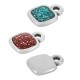 Enameled Zamak Charm Square 7mm